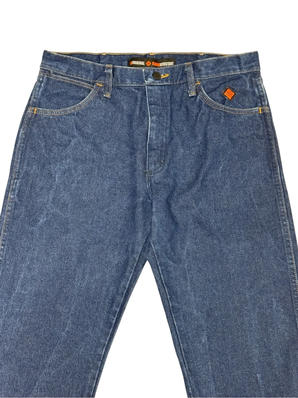 Wrangler Original FR Flame Resistant #10FR13MWZ Blue Denim Mens Jeans Size 32x30